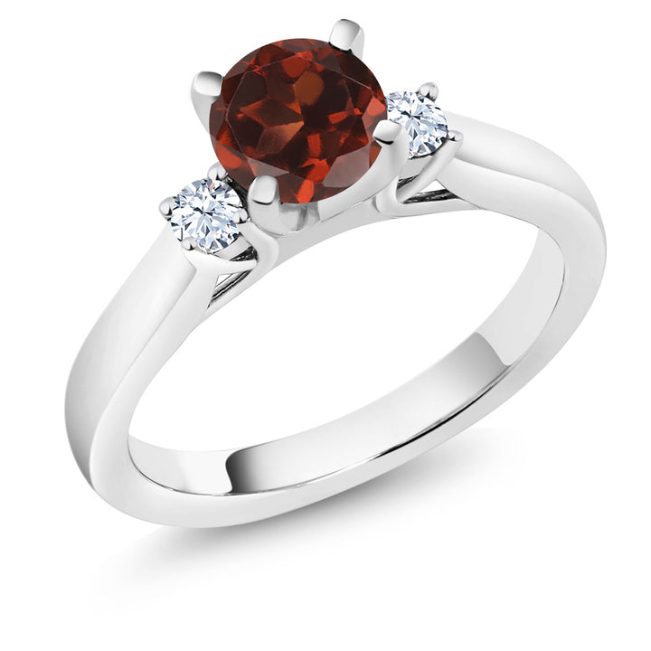 Garnet - January_5_Ring in 925 Sterling Silver