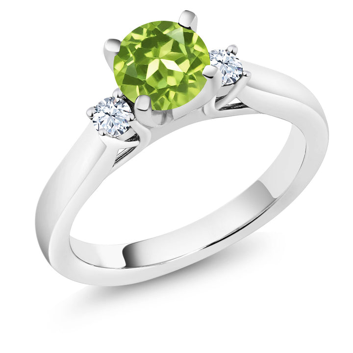 Peridot - August_5_Ring in 925 Sterling Silver