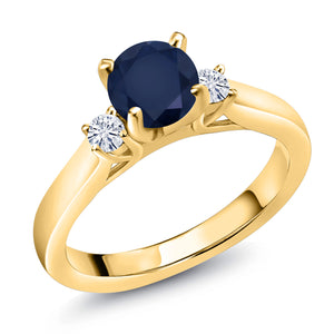 Ring in 925 Yellow Gold Plated Silver