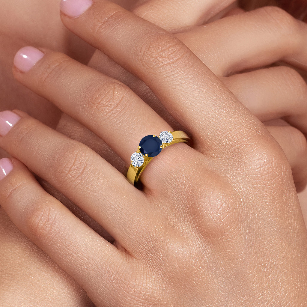 Ring in 925 Yellow Gold Plated Silver