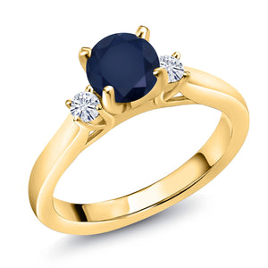 Ring in 925 Yellow Gold Plated Silver