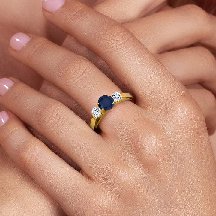 Ring in 925 Yellow Gold Plated Silver