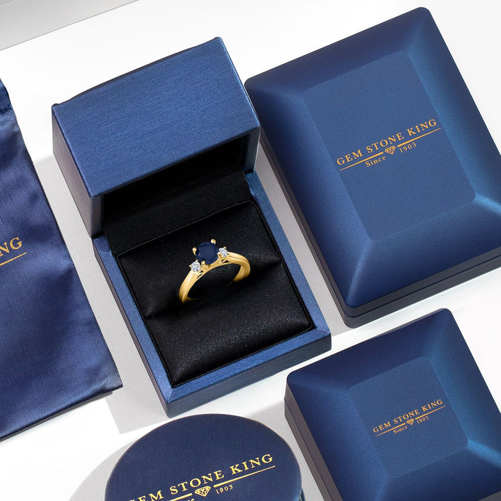 Ring in 925 Yellow Gold Plated Silver