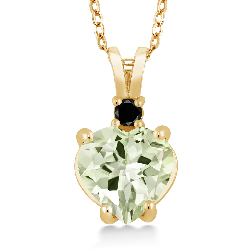 Prasiolite_14K Yellow Gold_Pendant in 14K Yellow Gold