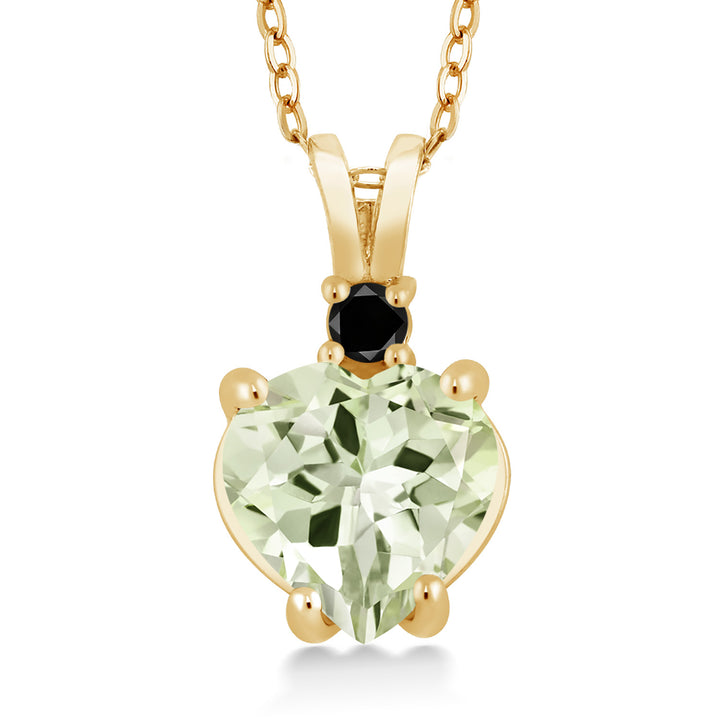 Prasiolite_14K Yellow Gold_Pendant in 14K Yellow Gold