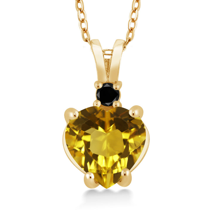 Citrine_14K Yellow Gold_Pendant in 14K Yellow Gold
