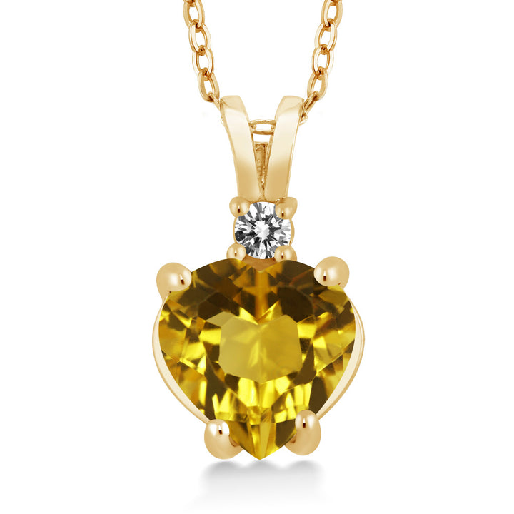 Citrine_14K Yellow Gold_Pendant in 14K Yellow Gold