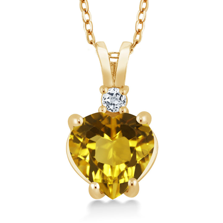 Citrine_14K Yellow Gold_Pendant in 14K Yellow Gold