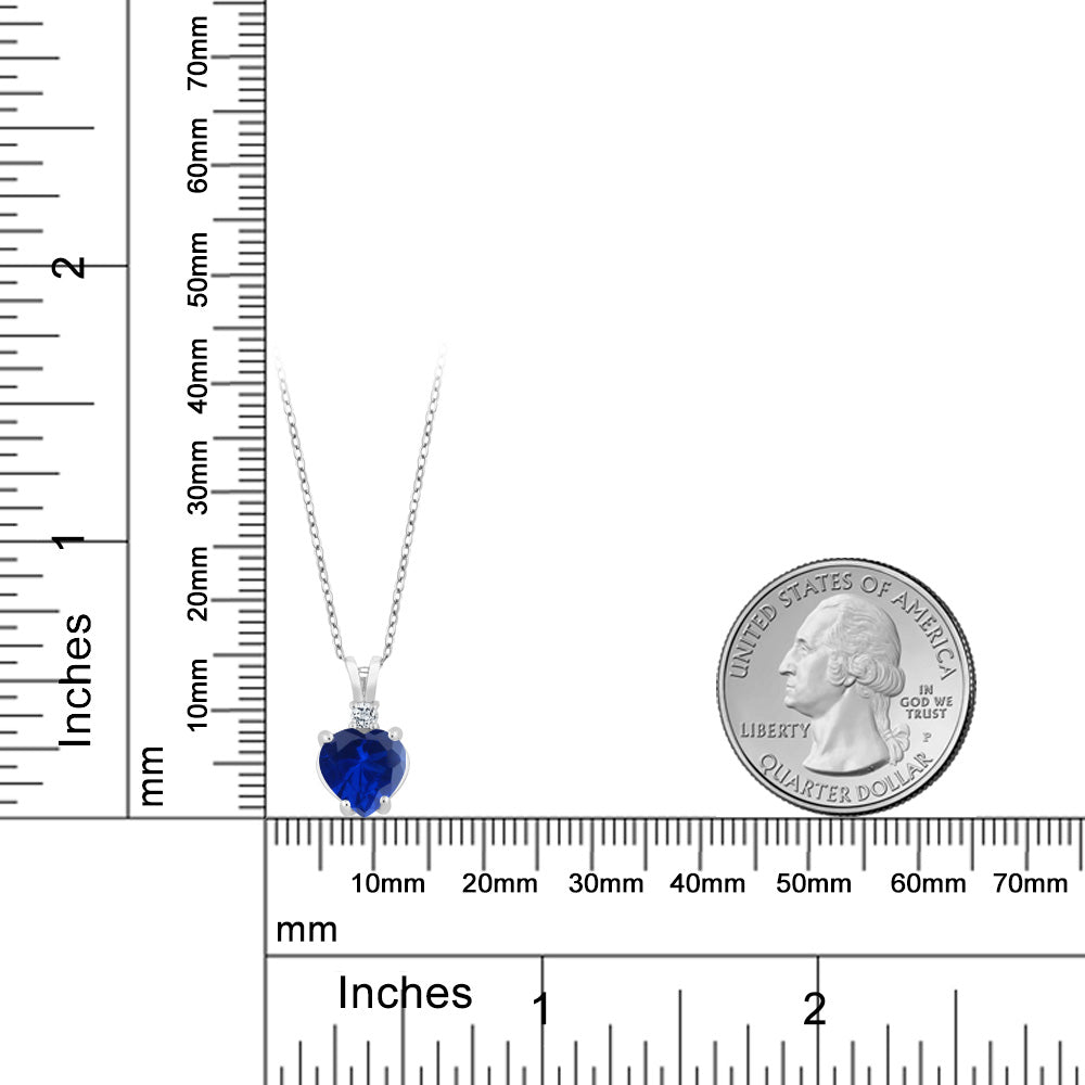Pendant in 14K White Gold