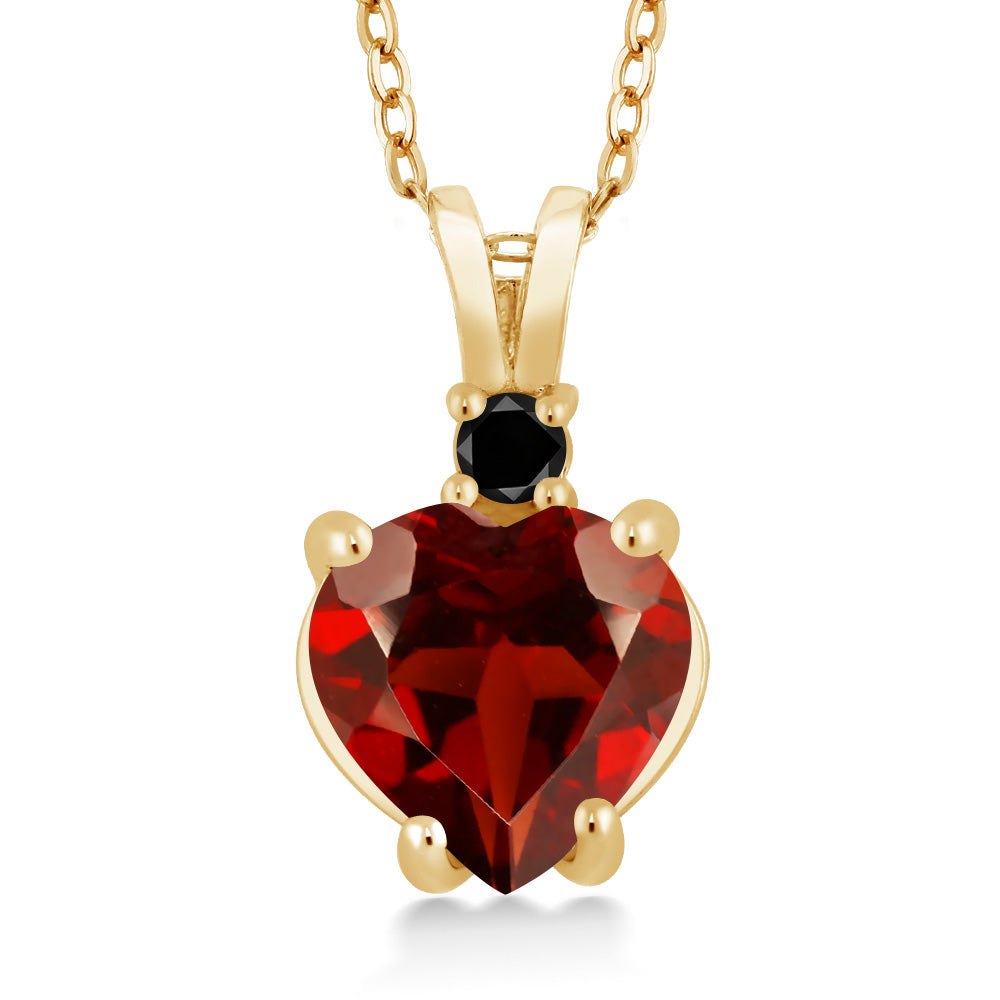 Garnet_14K Yellow Gold_Pendant in 14K Yellow Gold
