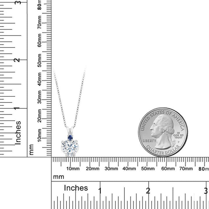 Pendant in 14K White Gold