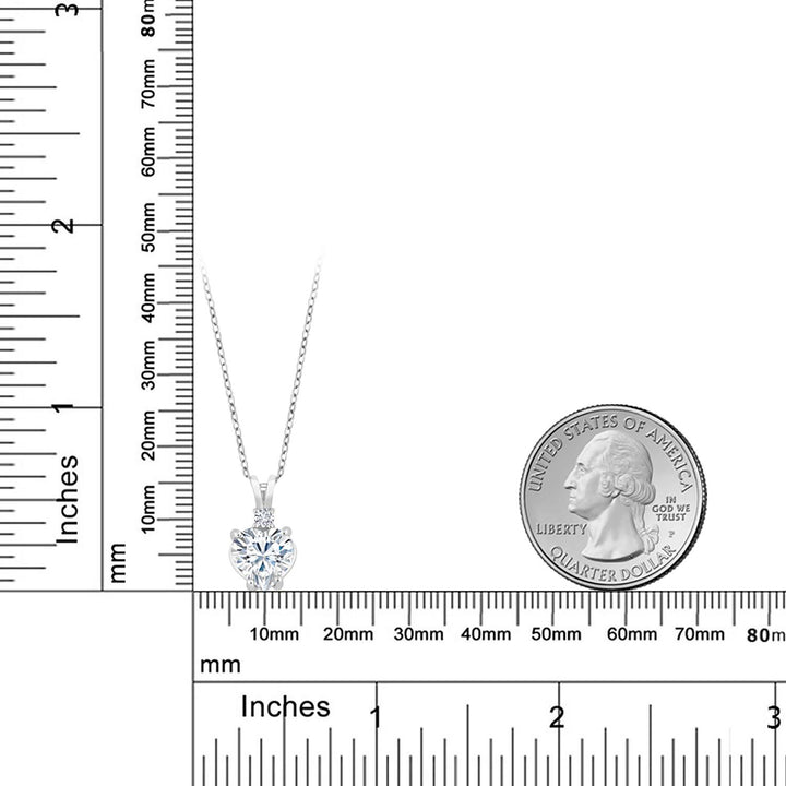 Pendant in 14K White Gold