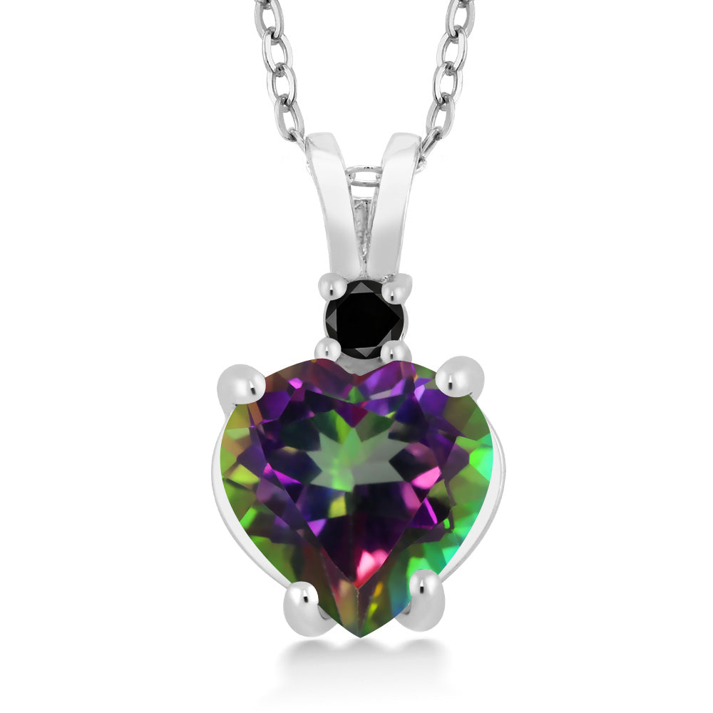 Green Mystic Topaz_14K White Gold_Pendant in 14K White Gold