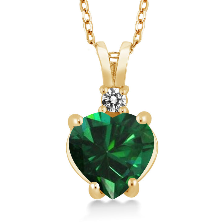 Nano Emerald_14K Yellow Gold_Pendant in 14K Yellow Gold