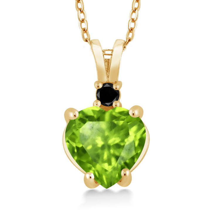 Peridot_14K Yellow Gold_Pendant in 14K Yellow Gold