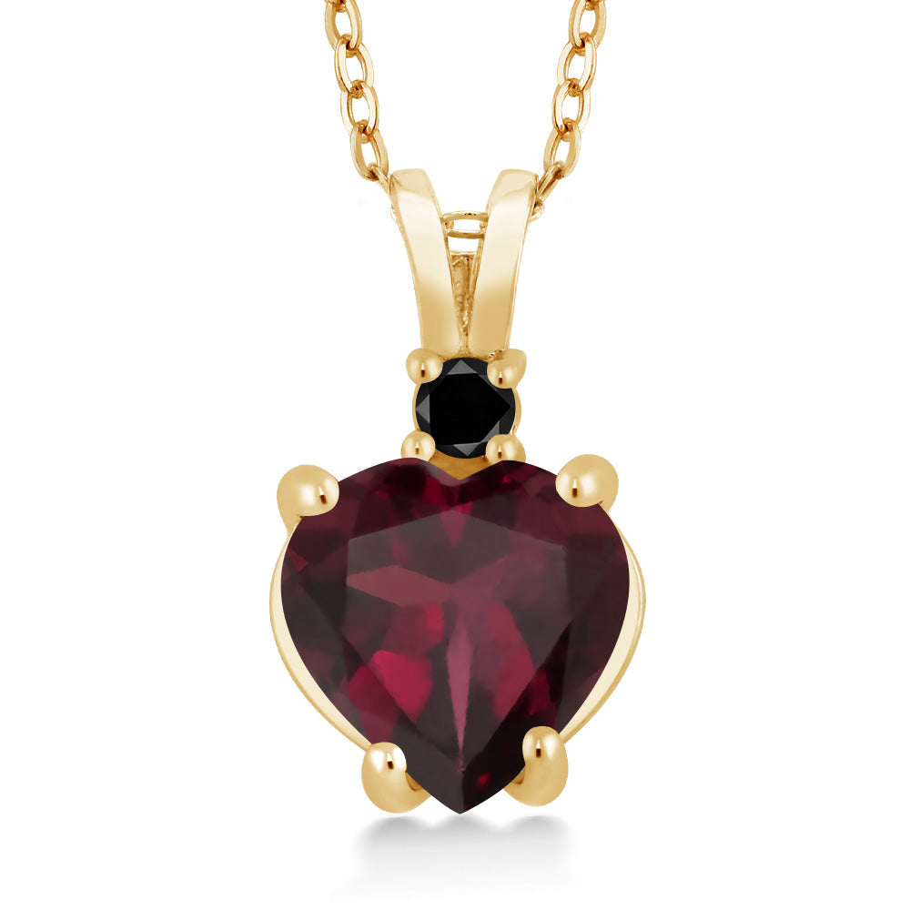 Rhodolite Garnet_14K Yellow Gold_Pendant in 14K Yellow Gold
