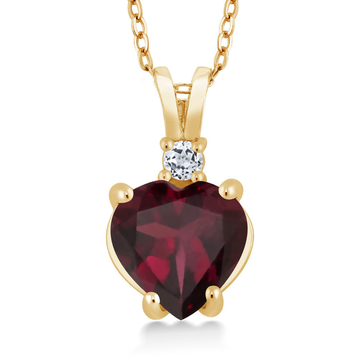 Rhodolite Garnet_14K Yellow Gold_Pendant in 14K Yellow Gold