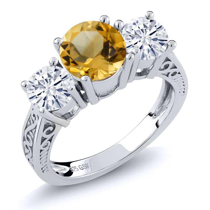 Citrine - November_5_Ring in 925 Sterling Silver