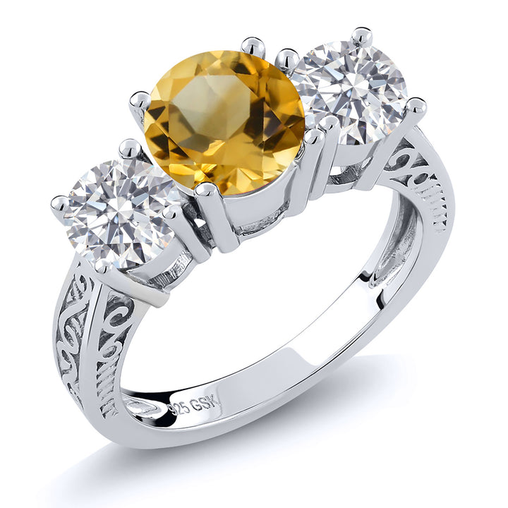 Citrine - November_5_Ring in 925 Sterling Silver