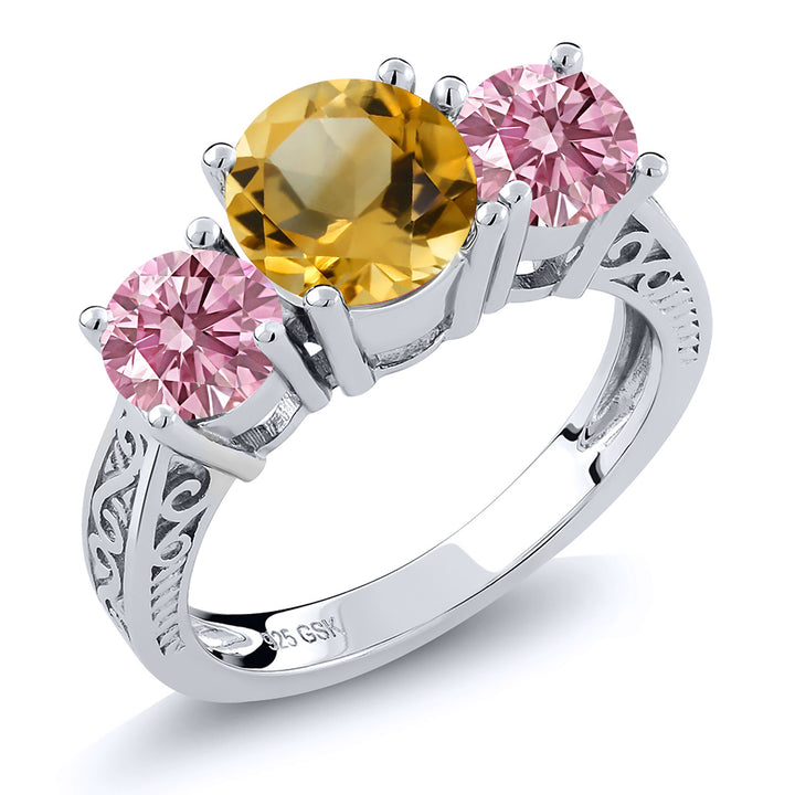 Citrine - November_5_Ring in 925 Sterling Silver