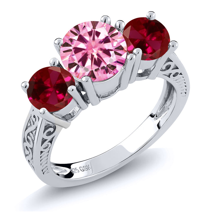 Created Ruby - July_5_Ring in 925 Sterling Silver