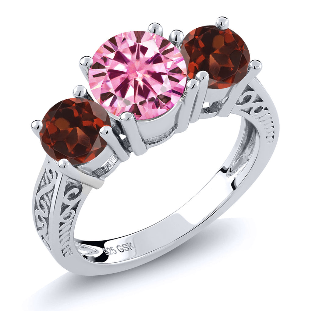 Garnet - January_9_Ring in 925 Sterling Silver