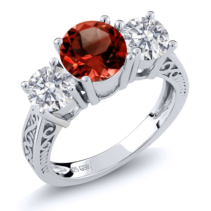 Garnet - January_5_Ring in 925 Sterling Silver