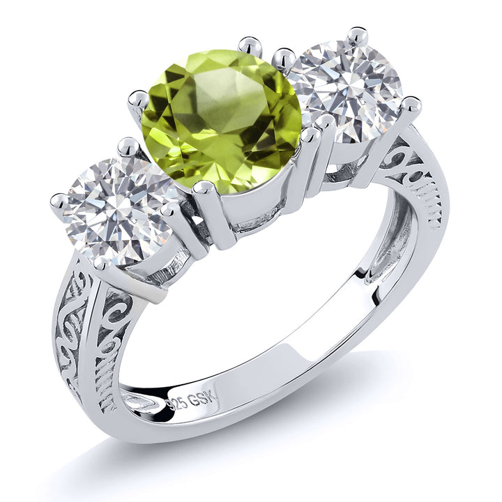 Peridot - August_5_Ring in 925 Sterling Silver