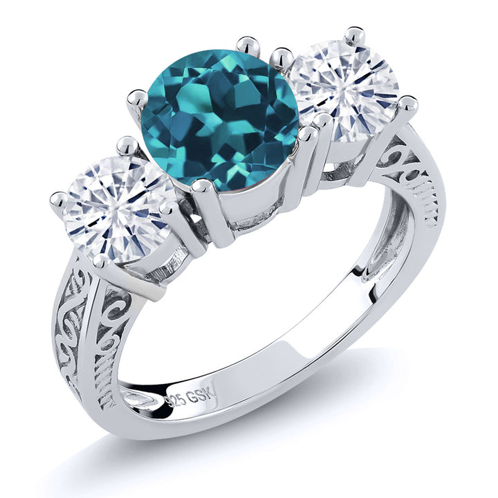 London Blue Topaz - November_5_Ring in 925 Sterling Silver