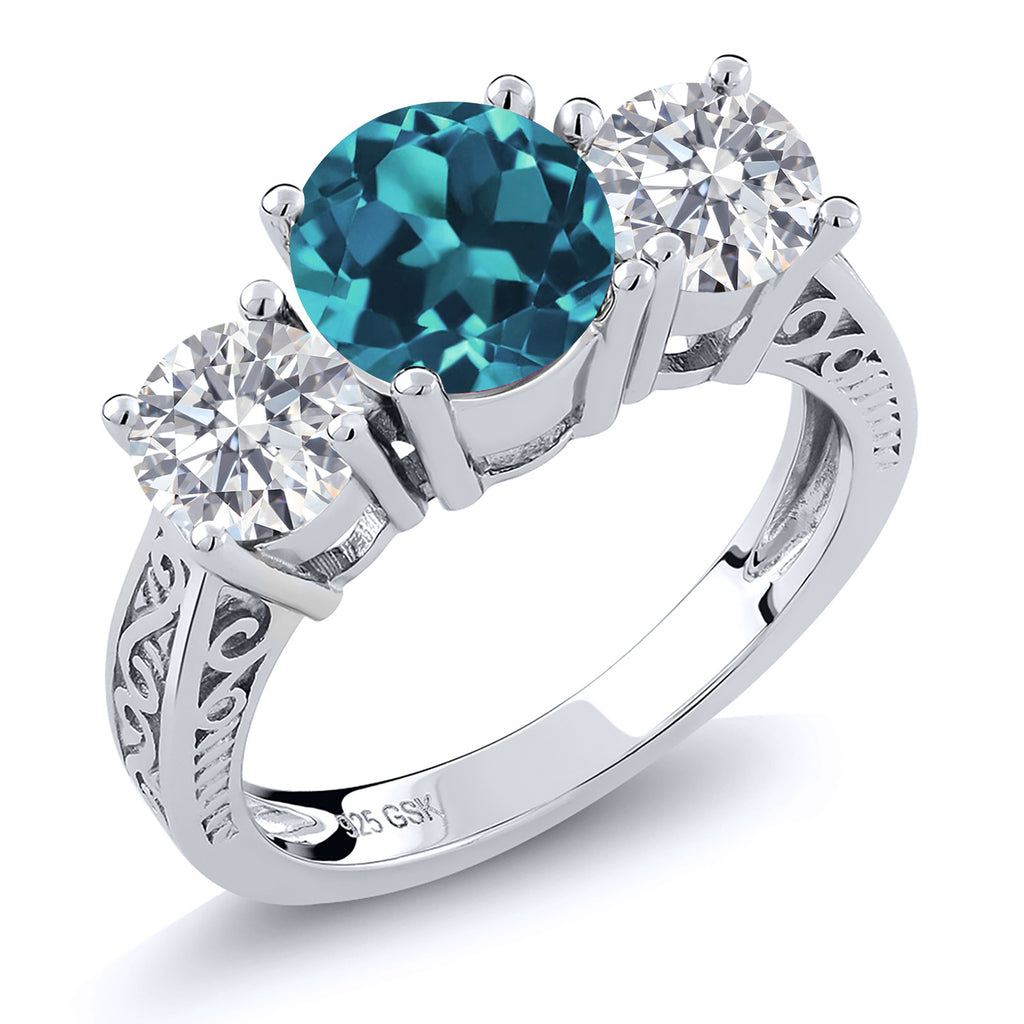 London Blue Topaz - November_6_Ring in 925 Sterling Silver