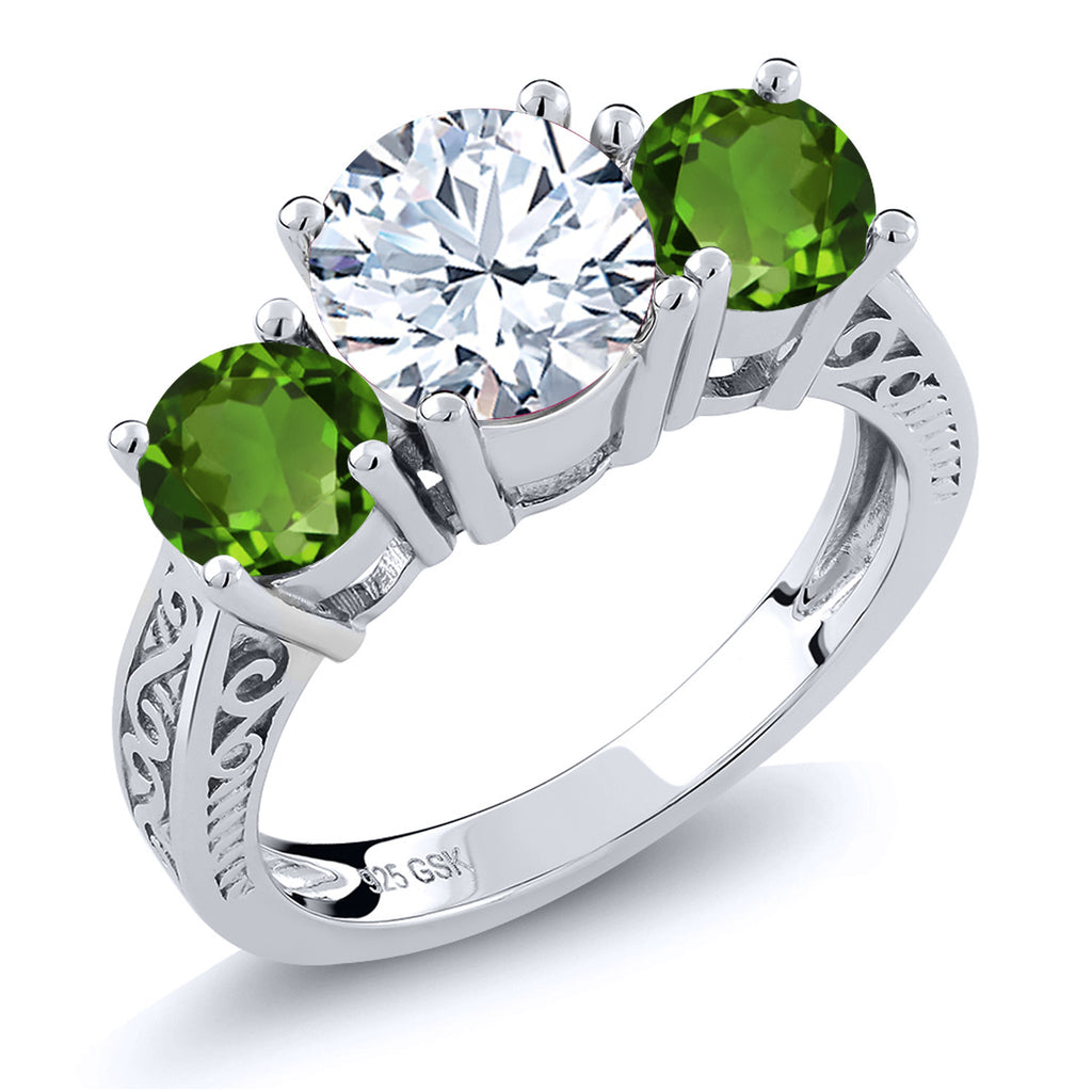 Chrome Diopside_6_Ring in 925 Sterling Silver