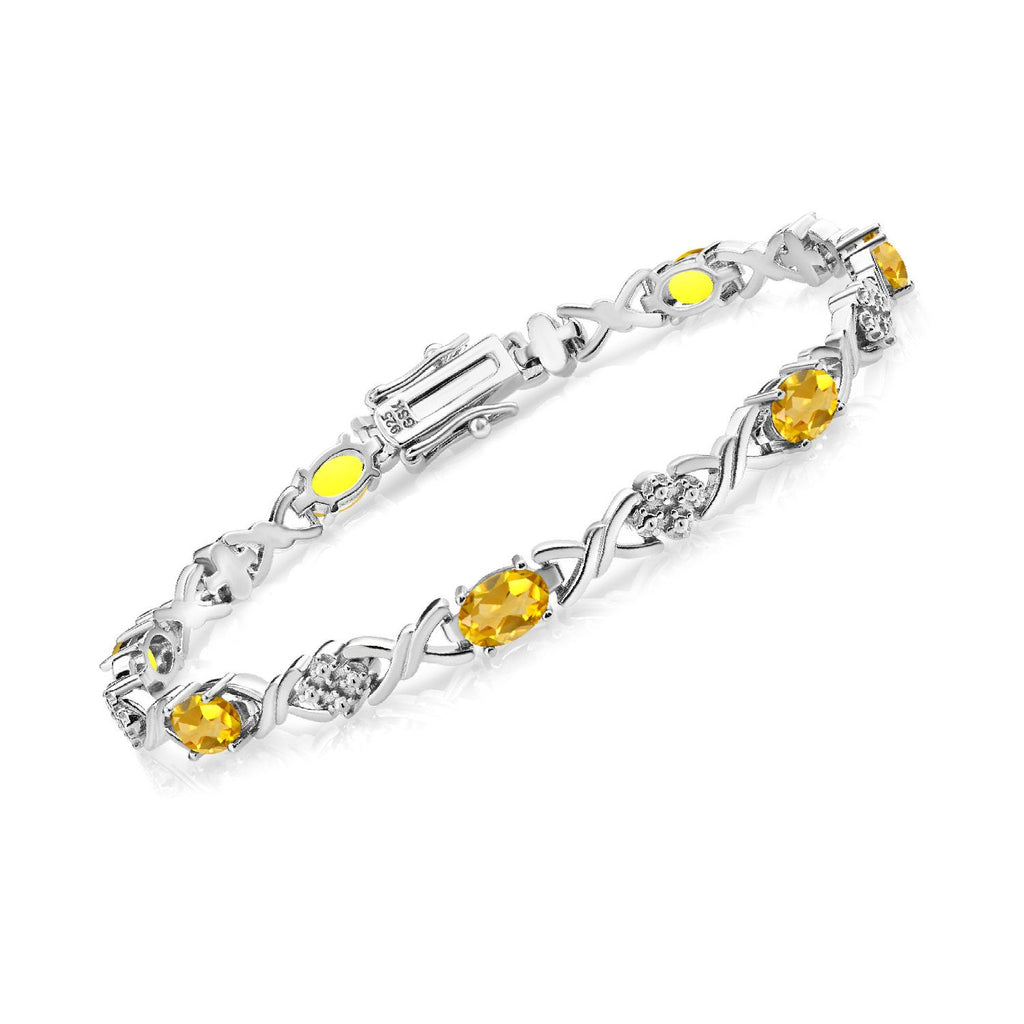 Citrine - November_Bracelet in 925 Sterling Silver