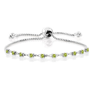 Peridot - August_925 Sterling Silver_Bracelet in 925 Sterling Silver