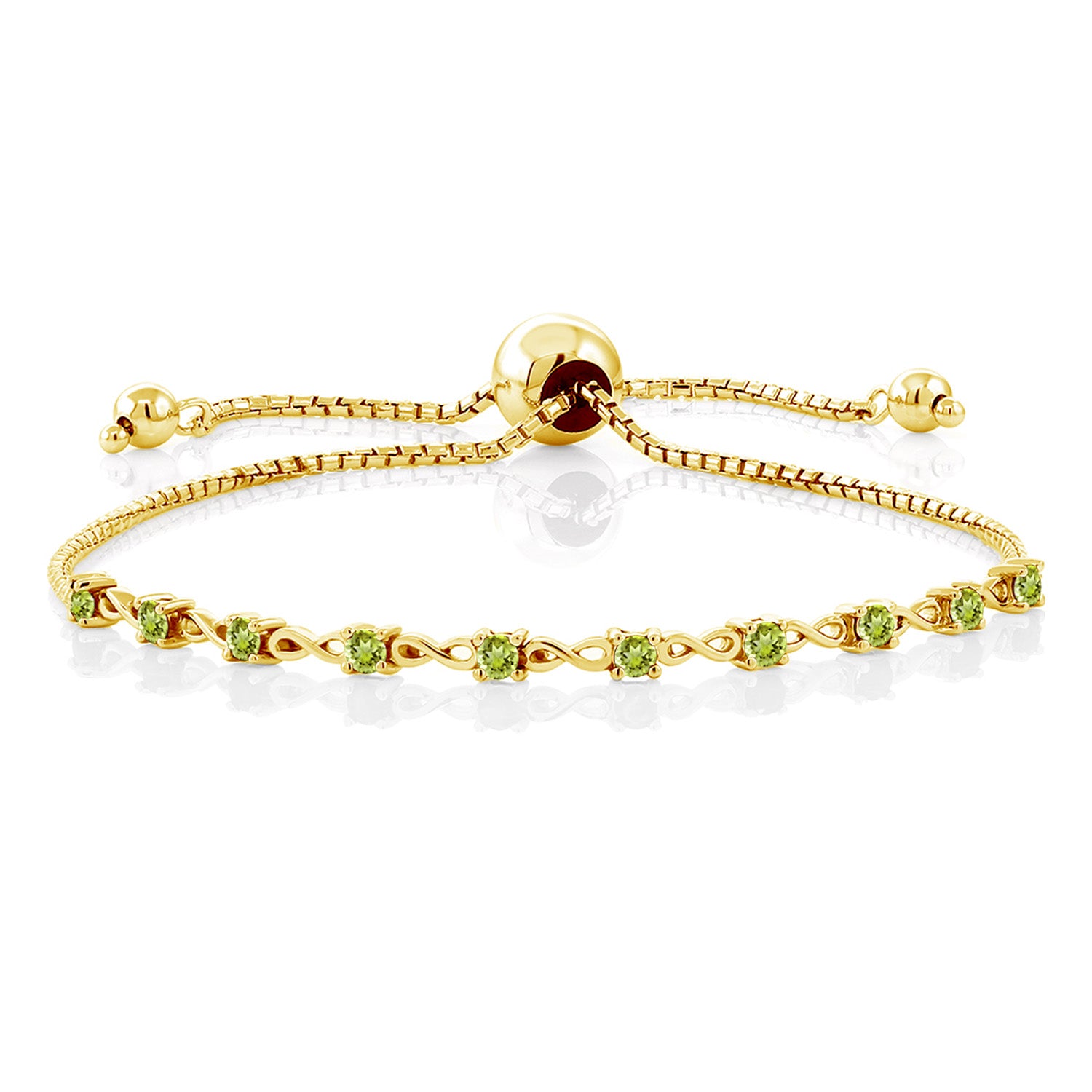 Peridot - August_925 Yellow Gold Plated Silver