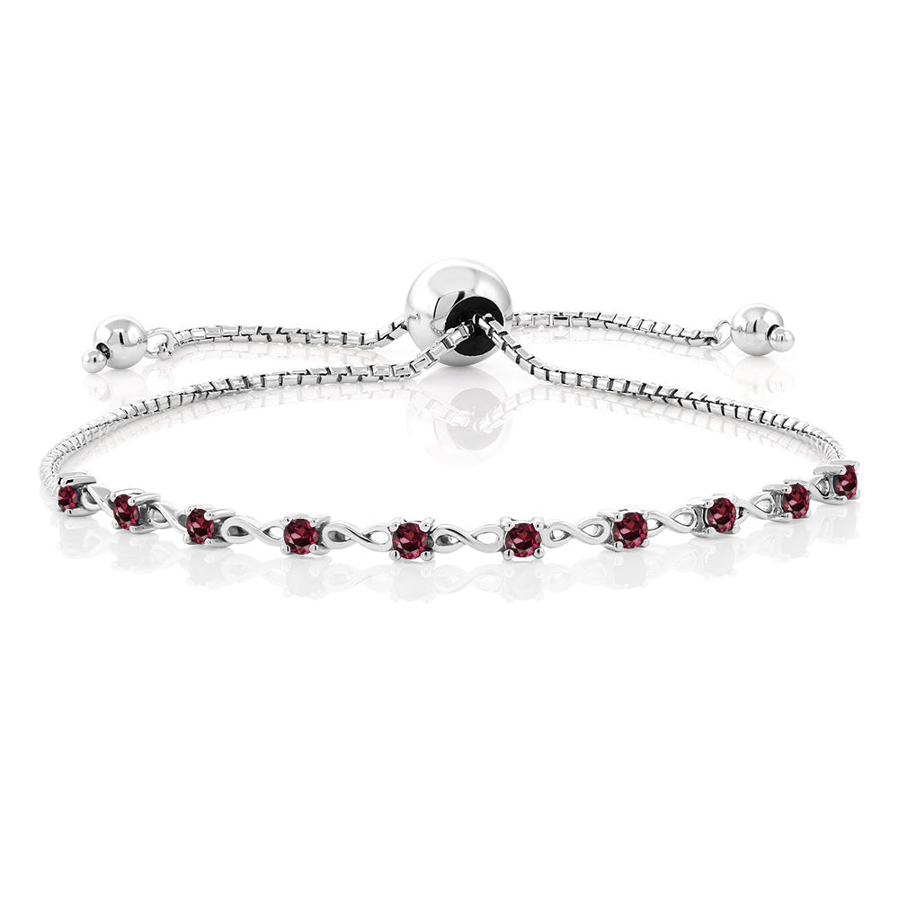 Rhodolite Garnet_925 Sterling Silver_Bracelet in 925 Sterling Silver