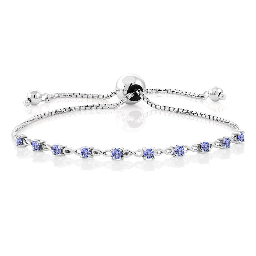 Tanzanite - December_925 Sterling Silver_Bracelet in 925 Sterling Silver