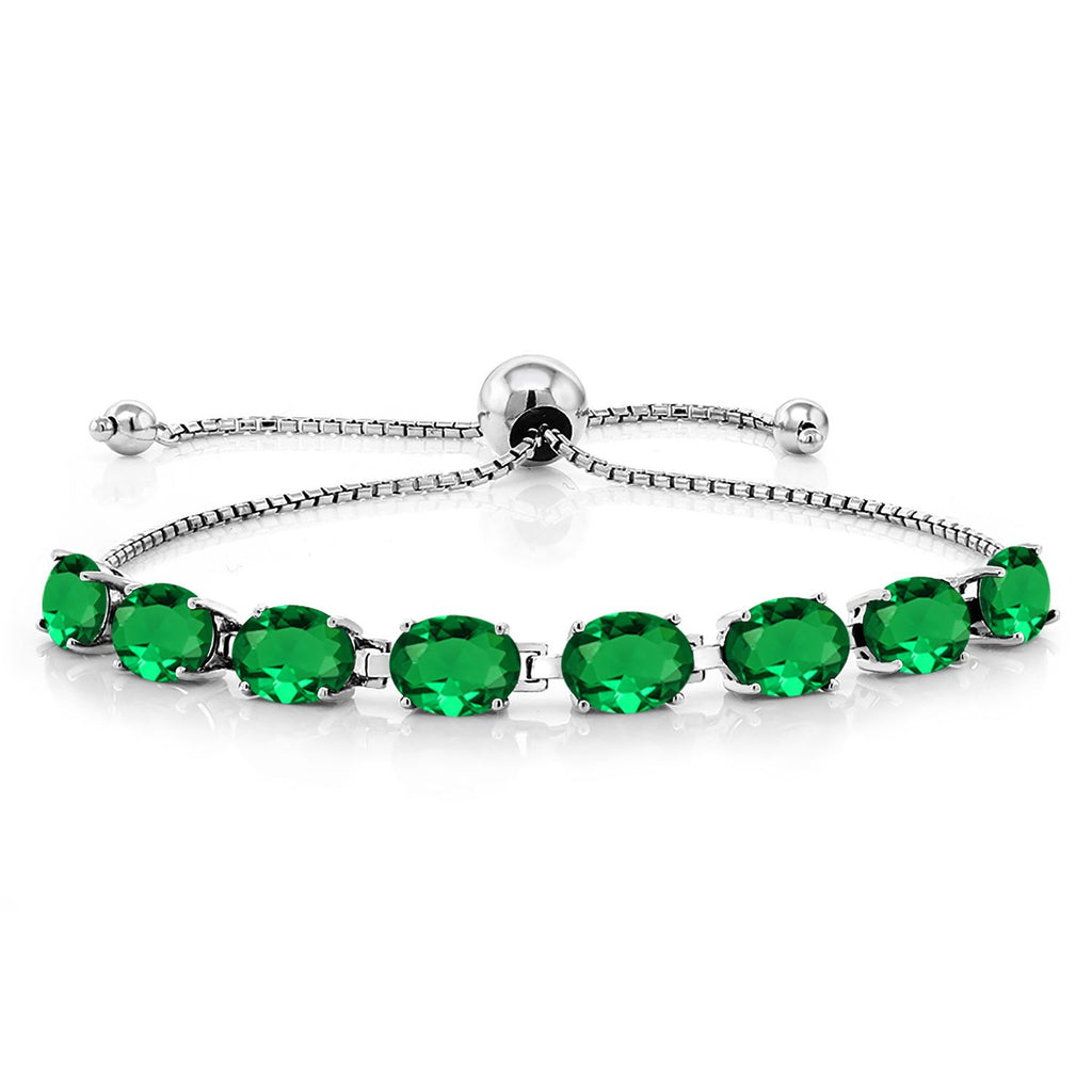 Nano Emerald - May_Bracelet in 925 Sterling Silver
