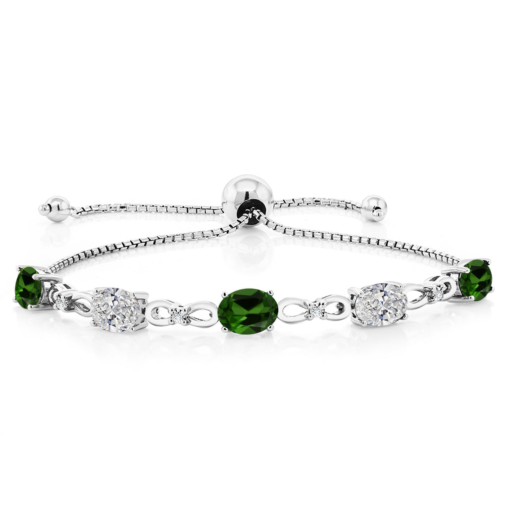 Chrome Diopside_Bracelet in 925 Sterling Silver