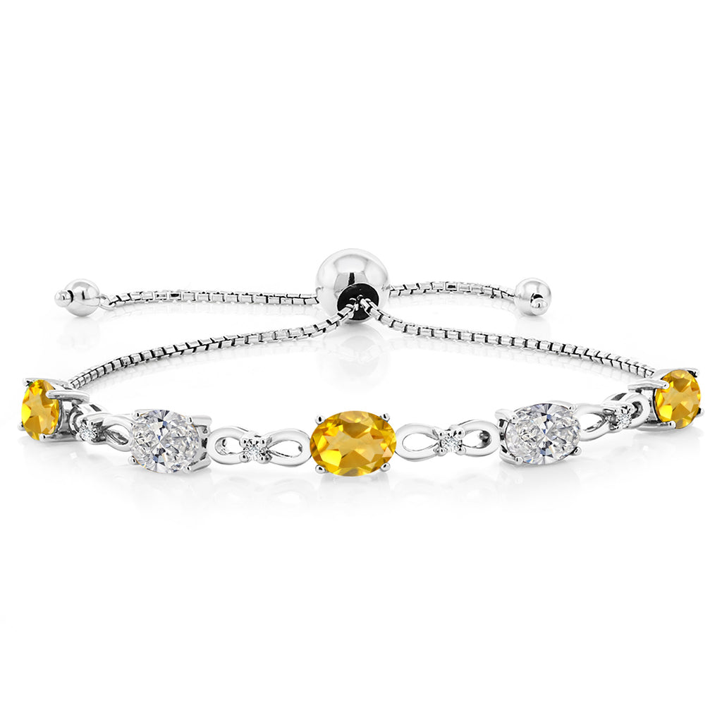 Citrine - November_Bracelet in 925 Sterling Silver