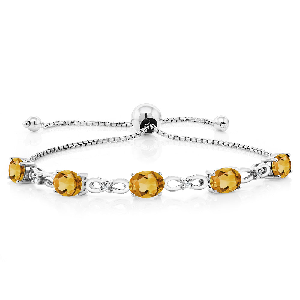 Citrine - November_Bracelet in 925 Sterling Silver