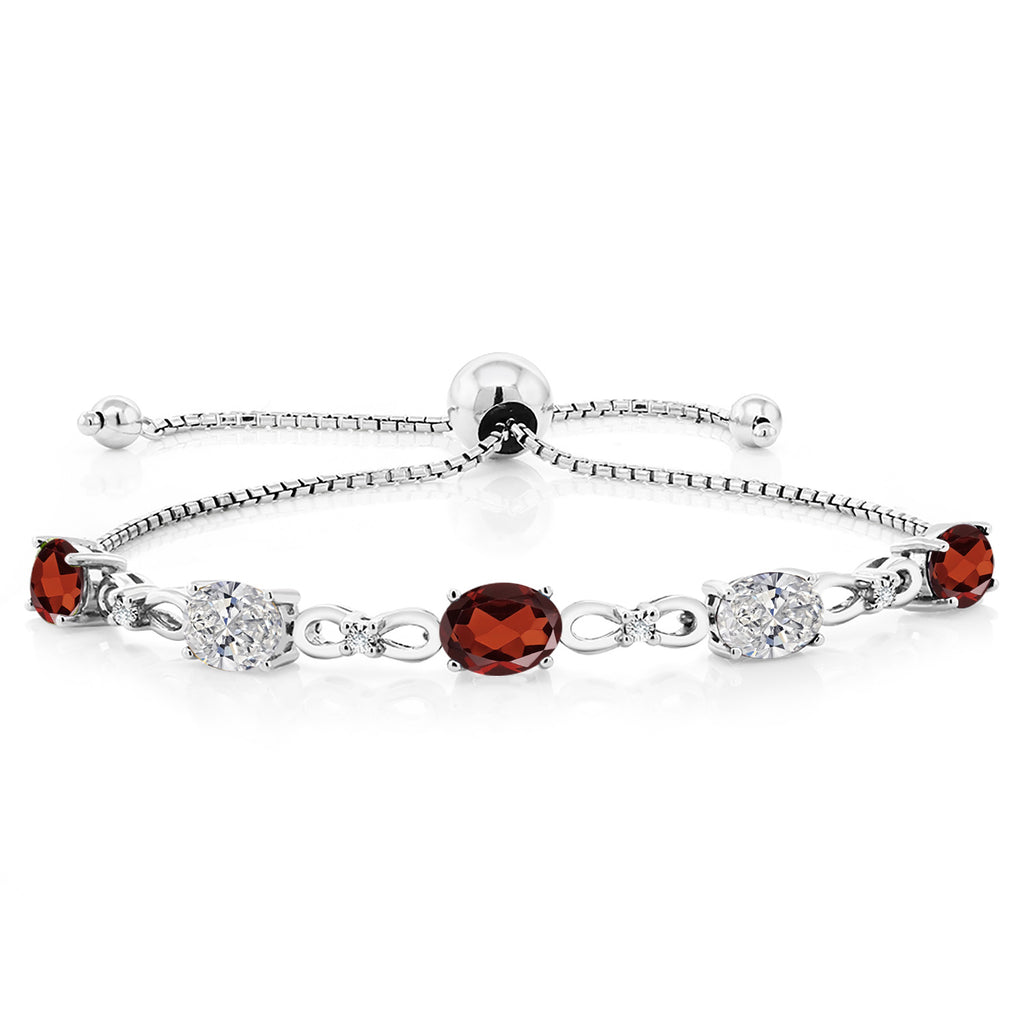 Garnet - January_Bracelet in 925 Sterling Silver