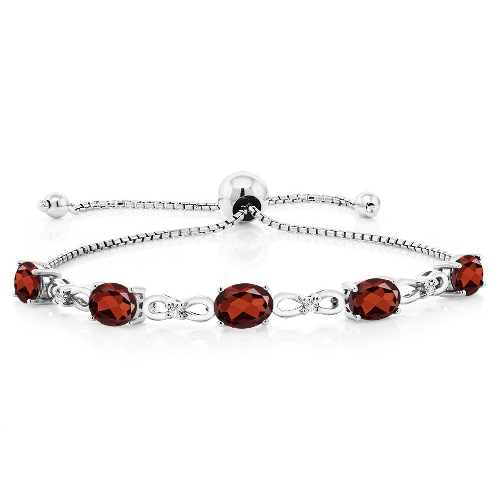 Garnet - January_Bracelet in 925 Sterling Silver