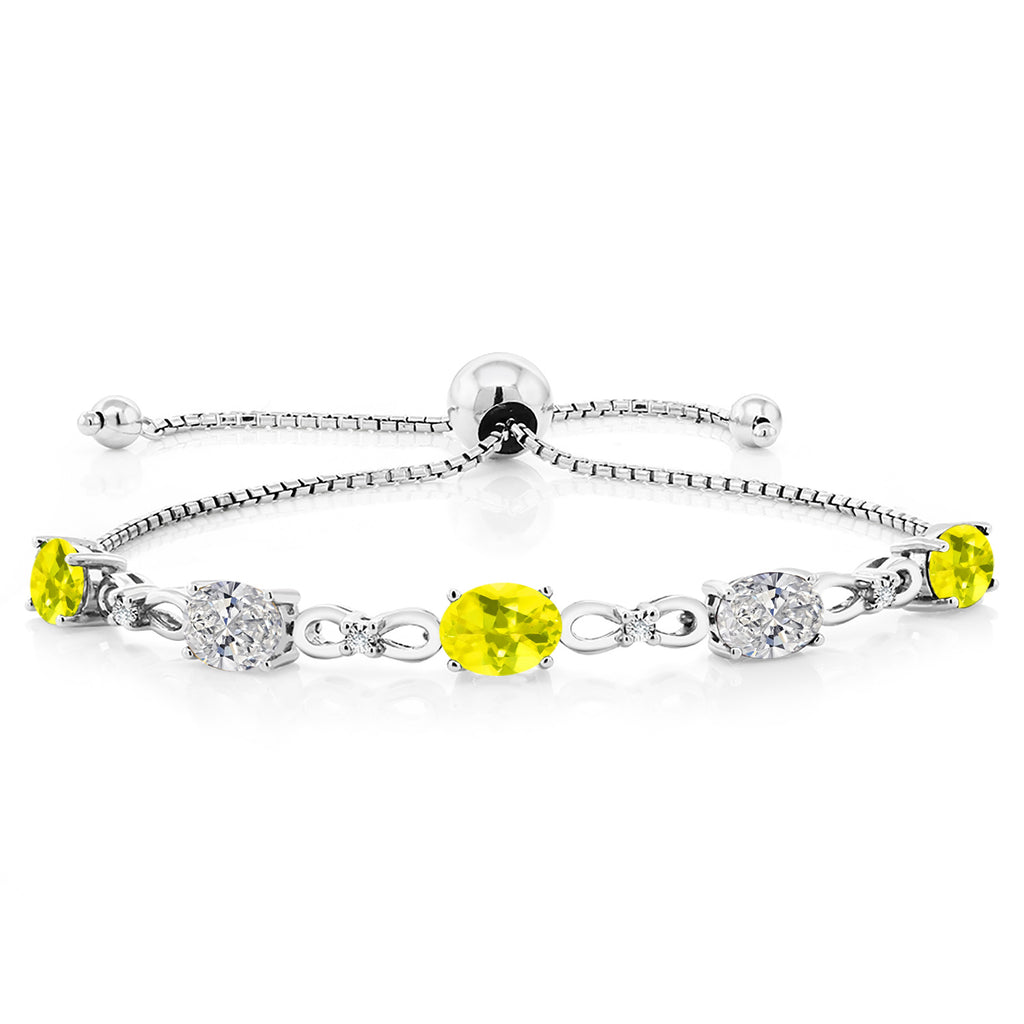 Canary Mystic Topaz_Bracelet in 925 Sterling Silver