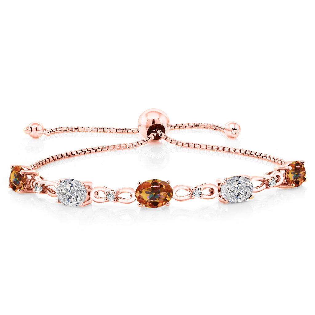 Ecstasy Mystic Topaz_Bracelet in 925 Rose Gold Plated Silver