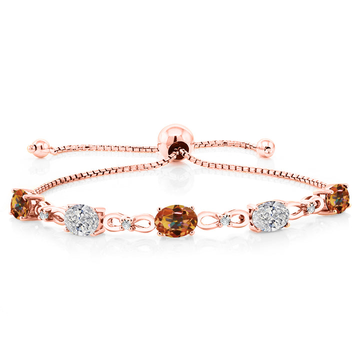 Ecstasy Mystic Topaz_Bracelet in 925 Rose Gold Plated Silver