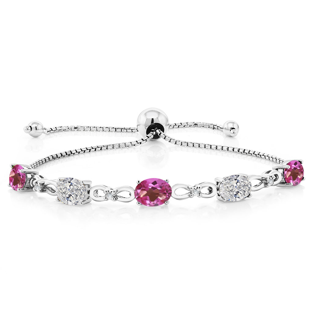 Pink Mystic Topaz_Bracelet in 925 Sterling Silver