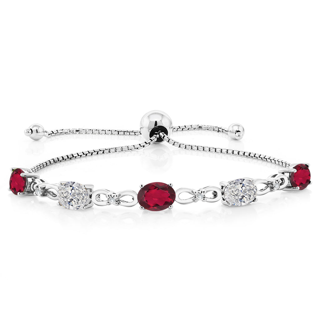Ruby Red Mystic Topaz_Bracelet in 925 Sterling Silver
