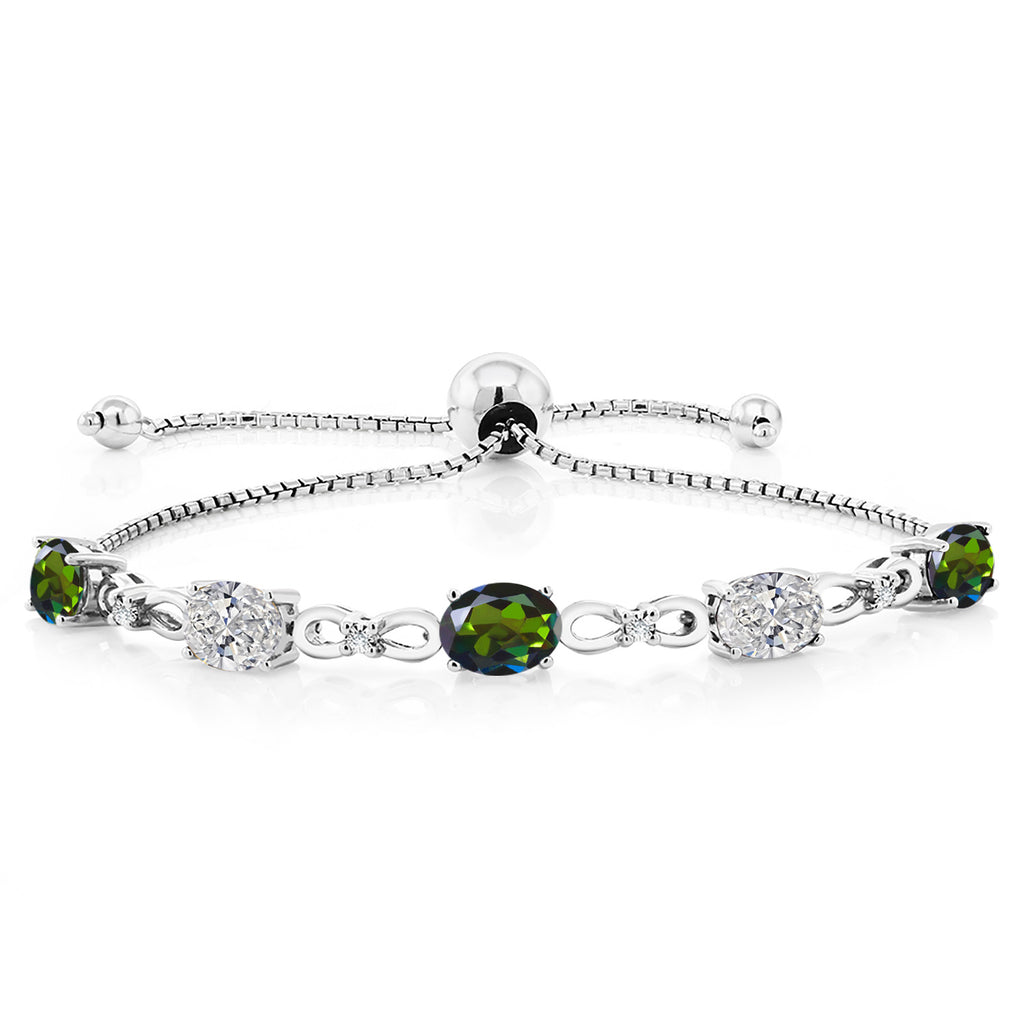 Tourmaline Green Mystic Topaz_Bracelet in 925 Sterling Silver