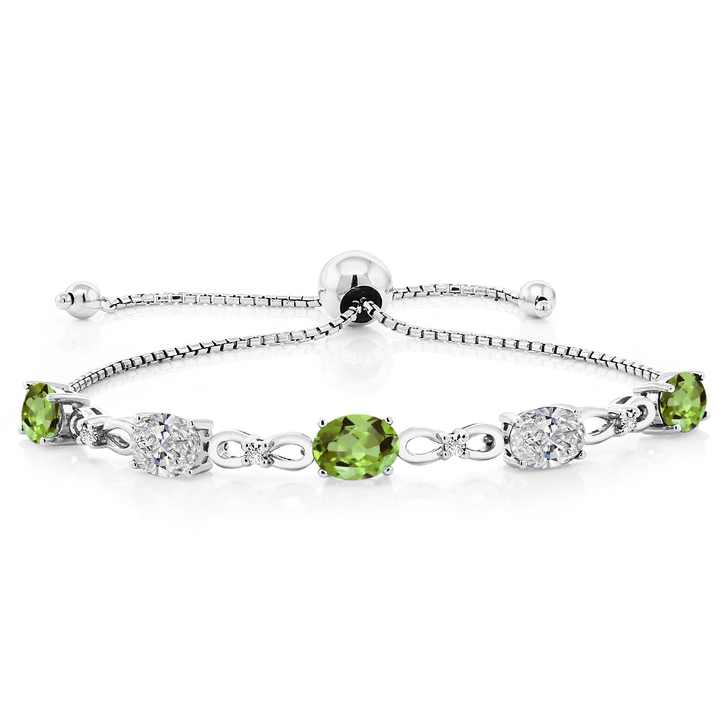 Peridot - August_Bracelet in 925 Sterling Silver