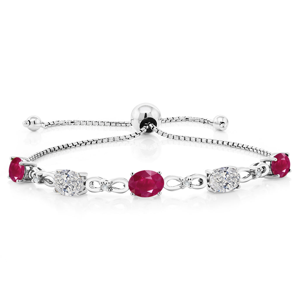 Ruby - July_Bracelet in 925 Sterling Silver